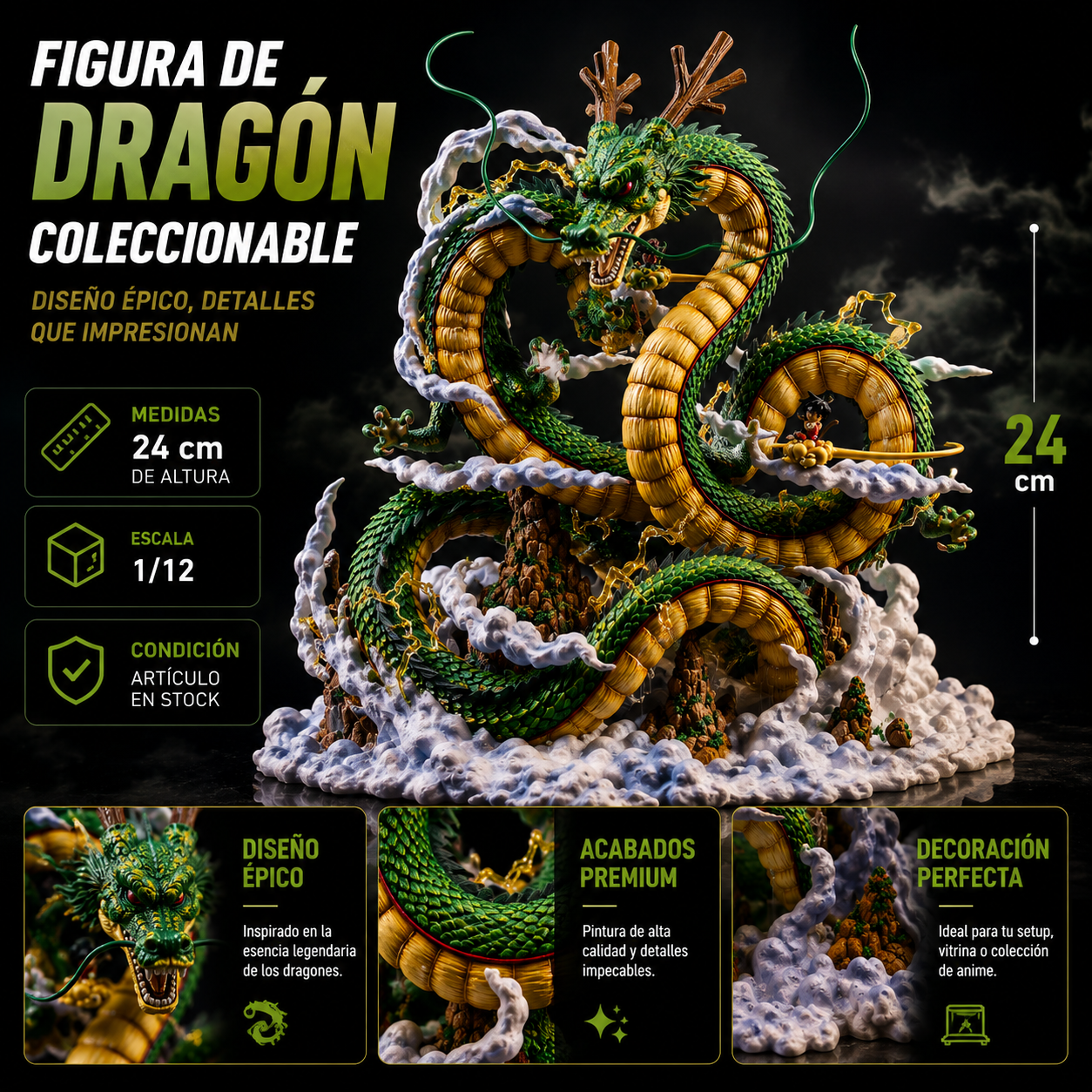 Figura Decorativa de Dragón